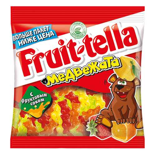 Мармелад Fruit-tella медвежата жевательный с натуральным фруктовым соком 150 г в Верный