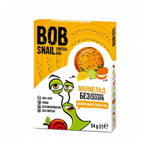 Мармелад фруктово-овощной Яблоко, манго, тыква, чиа Bob Snail 54 г в Верный