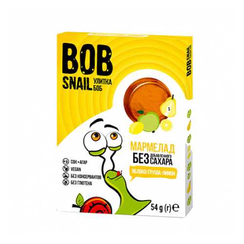 Мармелад фруктовый Яблоко, груша, лимон Bob Snail 54 г в Верный