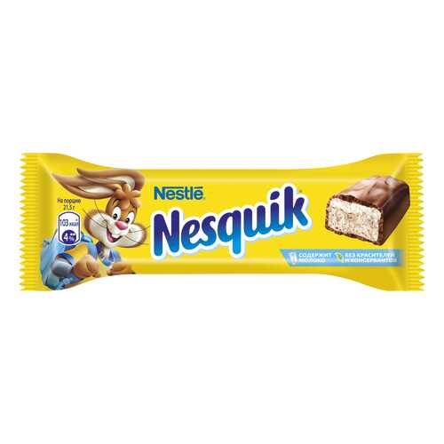 Батончик Nestle nesquik шоколадный 43 г в Верный