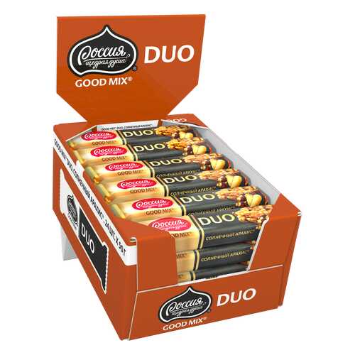 Конфета с арахисом и клюквой Good mix duo солнечный арахис 24 штуки по 50 г в Верный