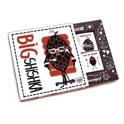 Коробочка с шоколадом CHOKOCAT, BIG Shishka, 60 гр. в Верный