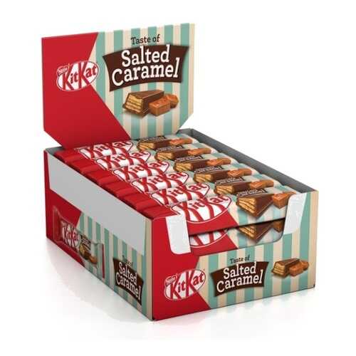 МОЛОЧНЫЙ ШОКОЛАД KITKAT С ХРУСТЯЩЕЙ ВАФЛЕЙ И НАЧИНКОЙ СОЛЕНАЯ КАРАМЕЛИЬ 24*42 г в Верный