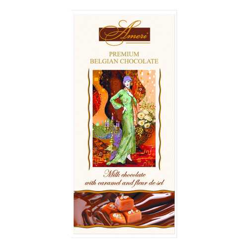Шоколад Ameri Milk Chocolate with Caramel and Fleur de Sel 31% Cocoa 100 г в Верный