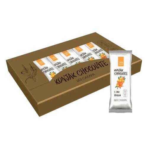 Шоколад без сахара KONJAK CHOCOLATE Облепиховый, кор. 10 шт. в Верный