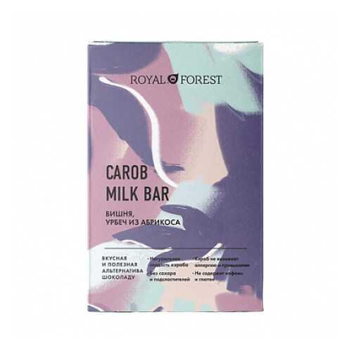 Шоколад Carob Milk Bar Вишня, урбеч абрикосовый Royal Forest 50 г в Верный