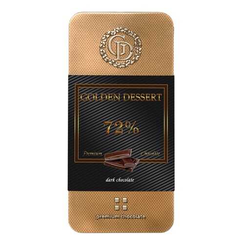Шоколад Golden Dessert, горький 72%, 100 гр в Верный