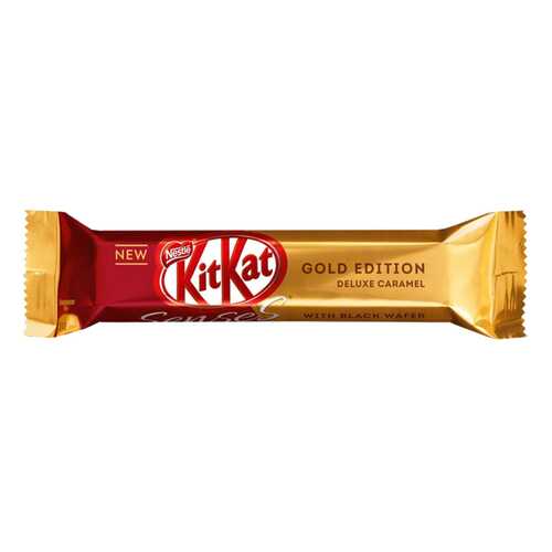 Шоколад Kit Kat сенсес голд эдишн хрустящий белый с добавлением карамели 40 г в Верный