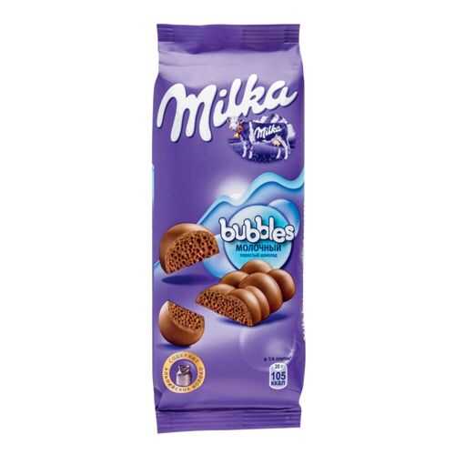 Шоколад молочный пористый Milka bubbles 80 г в Верный