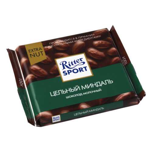 Шоколад молочный Ritter Sport extra nut цельный миндаль 100 г в Верный