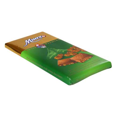 Шоколад Munz молочный с обжаренным фундуком 30% 100 г в Верный
