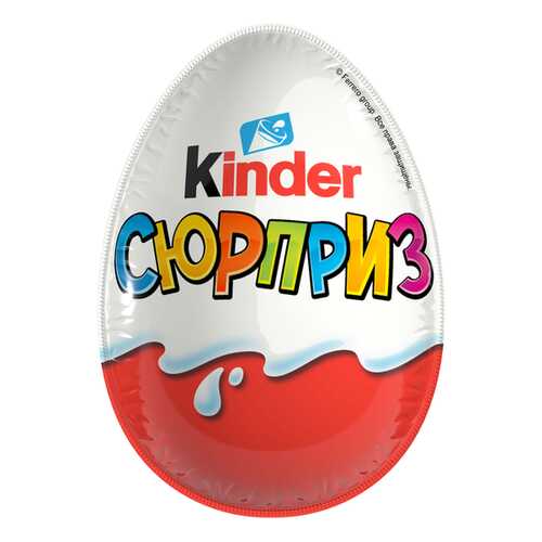 Яйцо Kinder Сюрприз из молочного шоколада с игрушкой Белое яйцо 60 г в Верный