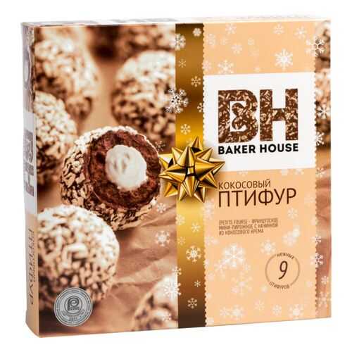 Мини-пирожные Baker House птифур с кокосовым кремом 25 г 9 штук в Верный