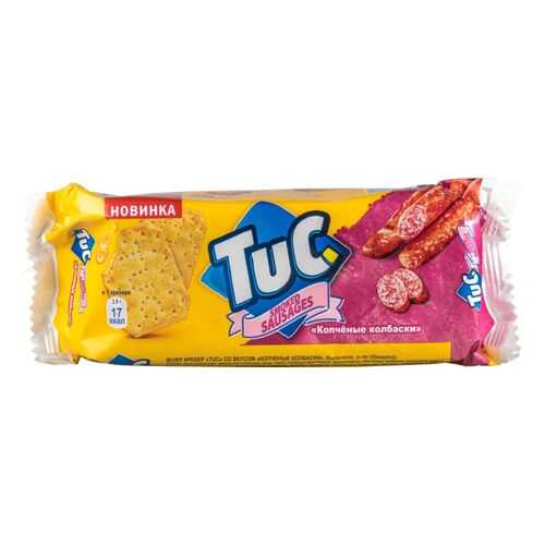 Крекер TuC копченые колбаски 100 г в Верный