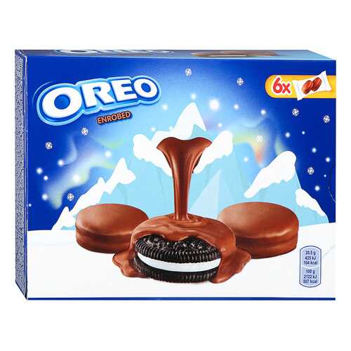 OREO печенье с какао и начинкой ваниль с глазурью 246г в Верный