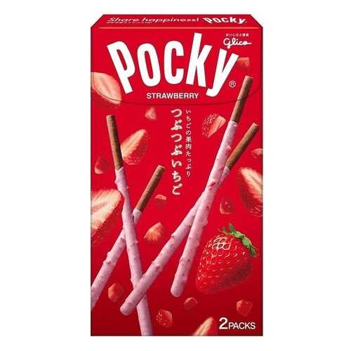 Палочки Pocky Glico в шоколаде клубничные сердечки 57.6 г в Верный