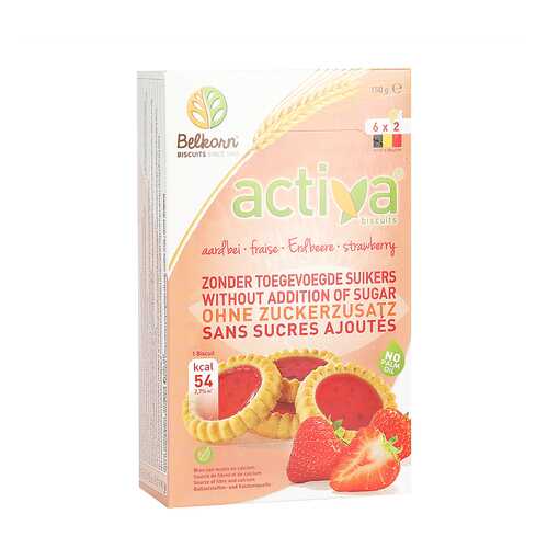 Печенье Activa клубничное без сахара 150 г в Верный