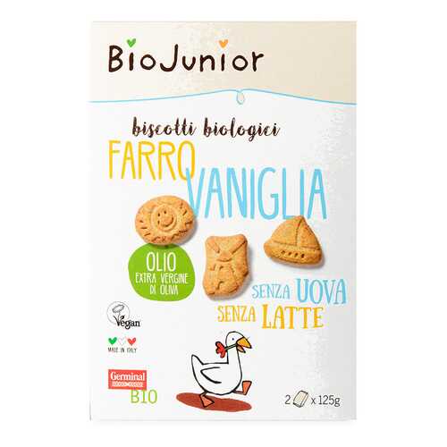 Печенье BioJunior из спельты с ванилью bio 250 г в Верный