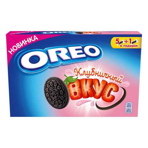 Печенье Oreo с какао и начинкой клубника 228 г в Верный