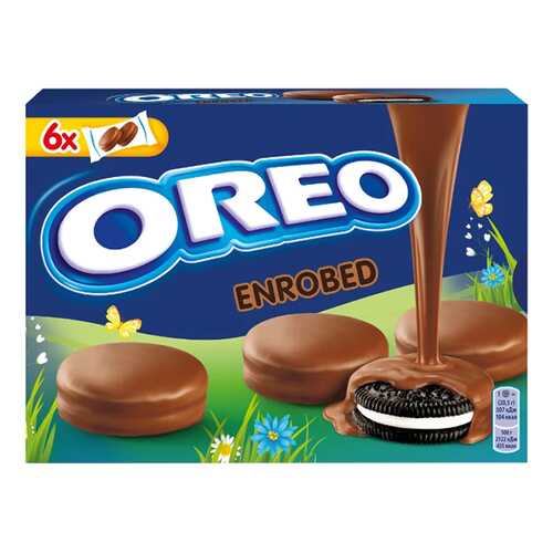 Печенье Oreo с ванильным вкусом в молочном шоколаде 246 г в Верный