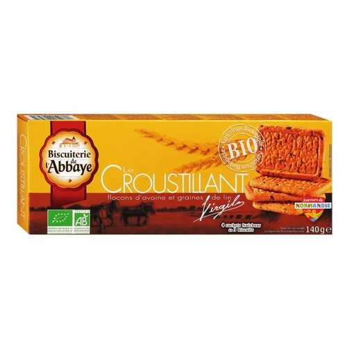 Печенье органическое Biscuiterie de l'Abbaye с овсяными хлопьями и семенами льна 140 г в Верный