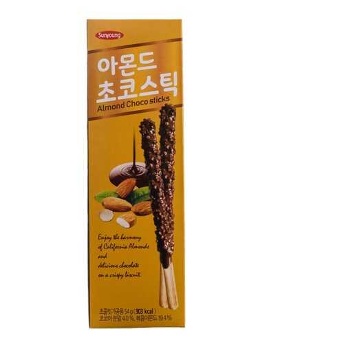 Печенье Sunyoung Палочки шоколадные с миндалем 54 г Южная Корея в Верный