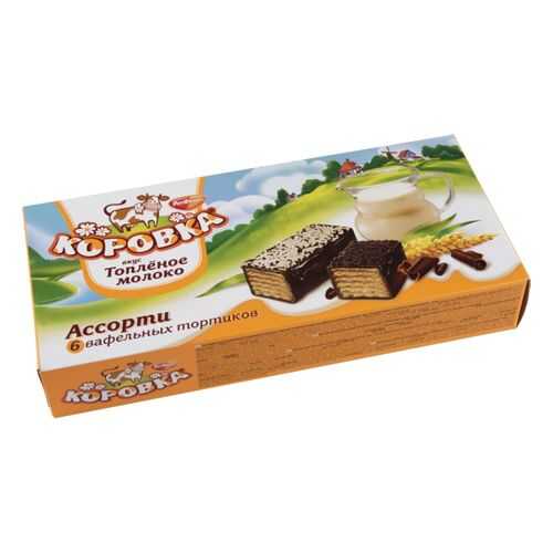 Вафельные тортики Коровка вкус топленое молоко 200 г в Верный