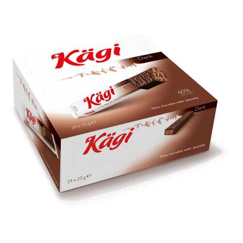 Вафли Kaegi Dark в темном шоколаде 25 г в Верный