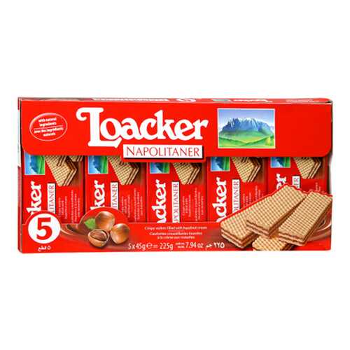 Вафли Loaker napolitaner с ореховой начинкой 225 г в Верный