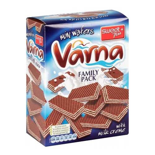 Вафли Varna mini с молочным кремом 200 г в Верный