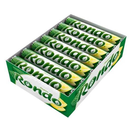 Освежающие мятные конфеты с сахаром Rondo лимон 14 шт по 30 г в Верный