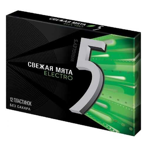 Жевательная резинка Five electro свежая мята 31.2 г в Верный