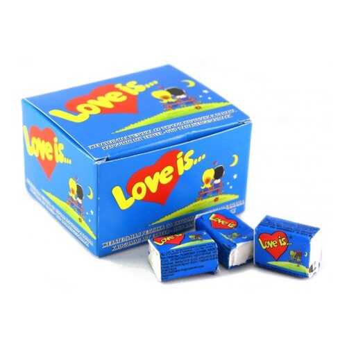 Жевательная резинка Love is банан-клубника 4.2 г 100 штук в Верный