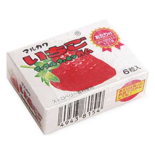 ЖЕВАТЕЛЬНАЯ РЕЗИНКА MARUKAWA, СО ВКУСОМ КЛУБНИКИ,8,1 гр в Верный