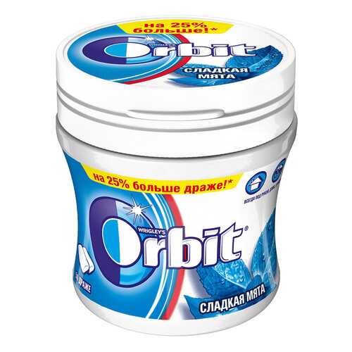 Жевательная резинка Orbit сладкая мята 68 г в Верный