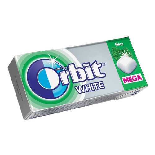 Жевательная резинка Orbit вайт мега с ароматом мяты б/сахара 14 г в Верный
