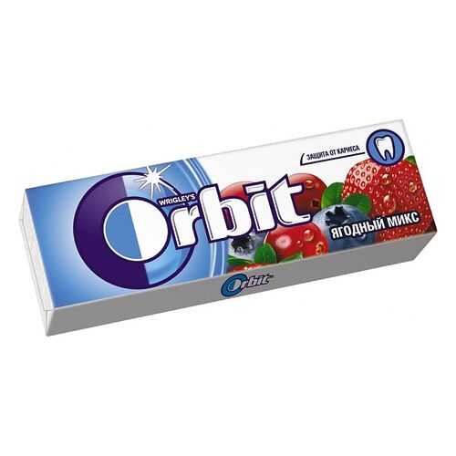 Жевательная резинка Orbit ягодный микс 13.6 г 30 штук в Верный