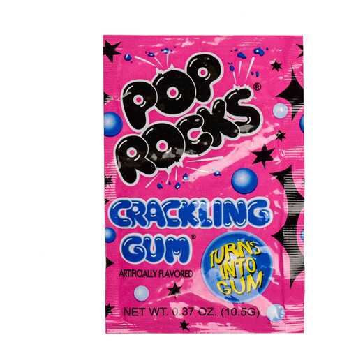 Жевательная резинка с леденцами Pop Rocks Bubblegum 11г Испания в Верный