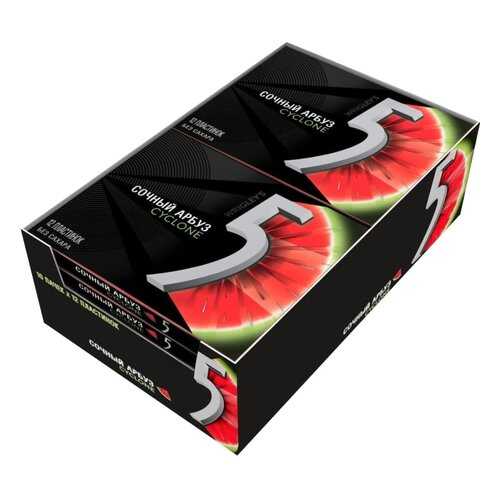 Жевательная резинка Wrigley's 5 cyclone 31.2 г 10 штук в Верный