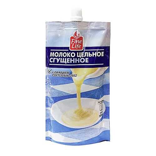 Молоко Fine Life цельное сгущенное с сахаром 300 г в Верный