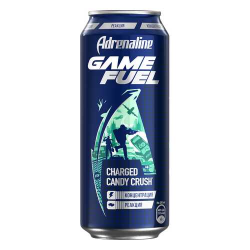Напиток Adrenaline Game Fuel энергетический 449 мл в Верный