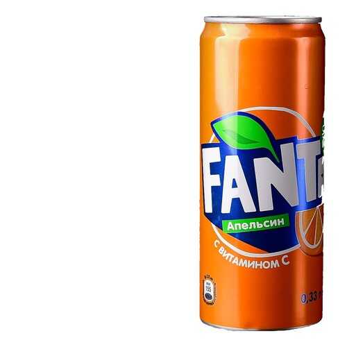 Напиток газированный Fanta апельсин жестяная банка 0.33 л в Верный