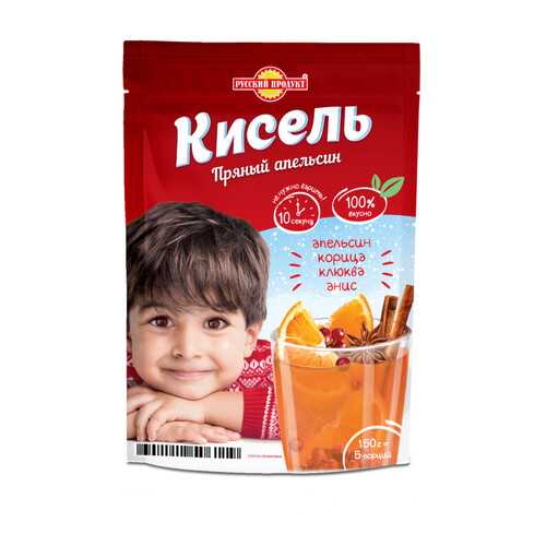 Кисель моментального приготовления Русский продукт пряный апельсин 150 г в Верный