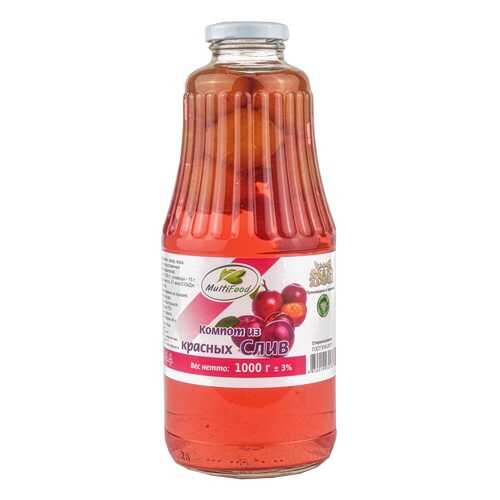 Компот Multi Food из красных слив 1 л в Верный