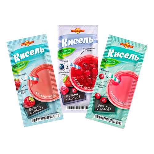 Набор кисели Русский продукт 3 вкуса 25 г в Верный