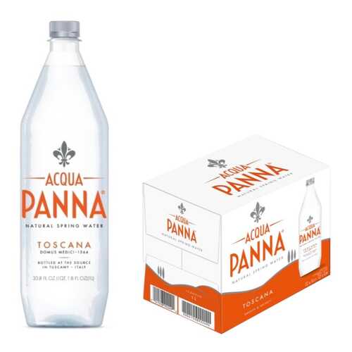 Минеральная вода Acqua Panna негазированная пластик 12 шт по 1 л в Верный