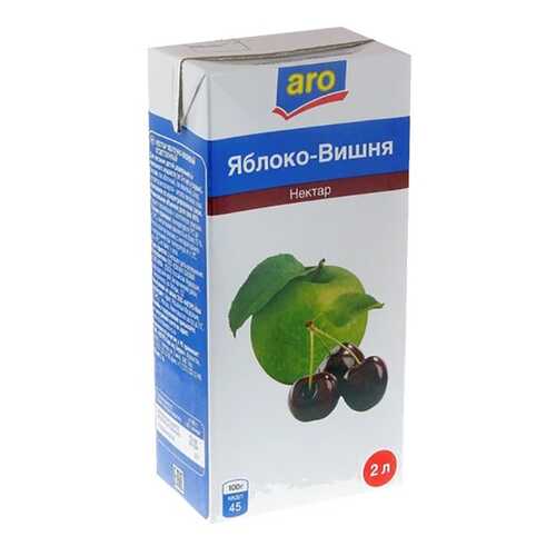 Нектар Aro вишня-яблоко 2 л в Верный