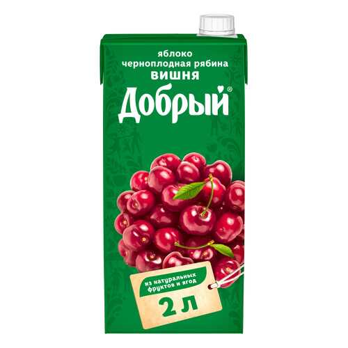 Нектар Добрый яблоко-вишня-черноплодная рябина 2 л в Верный