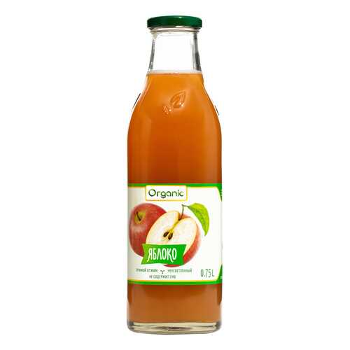 Сок Organic Яблоко прямого отжима 750 мл (стекло) в Верный